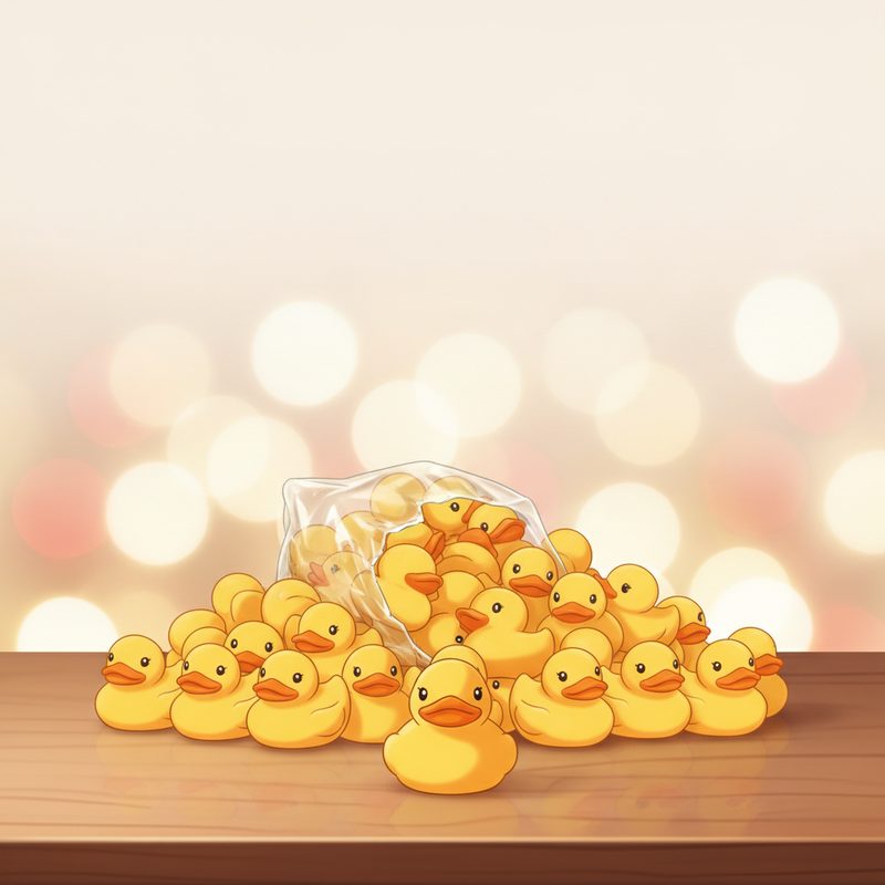 Illustration of Tiny Rubber Duck Army (50)