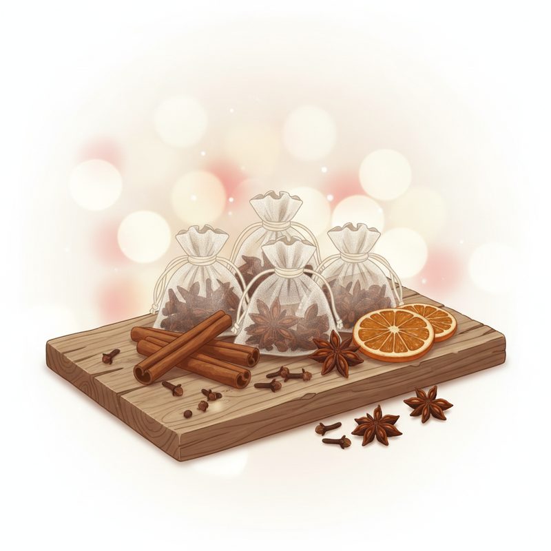 Illustration of Mulled Wine Spice Kit