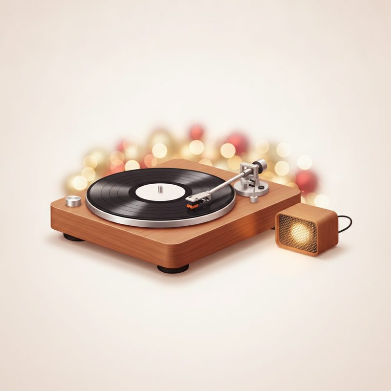 Illustration of Bluetooth Turntable