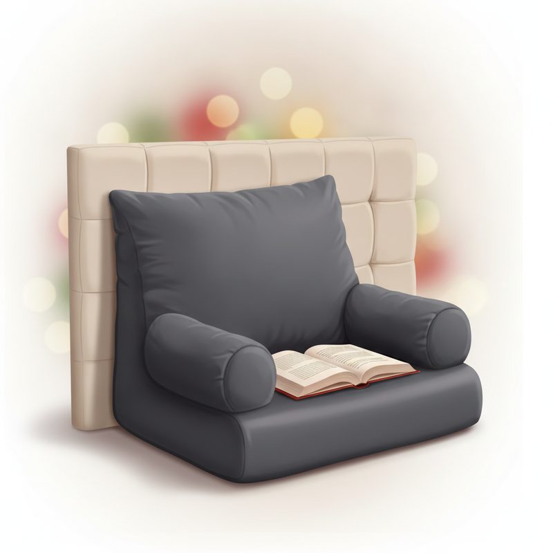 Illustration of Backrest Reading Pillow