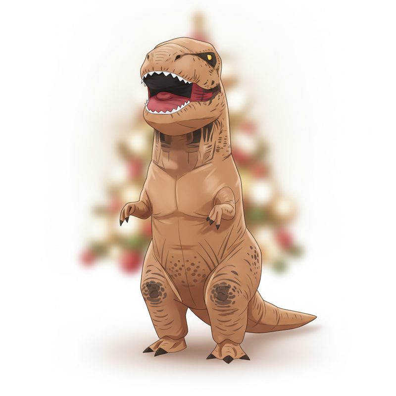 Illustration of Inflatable T-Rex Costume