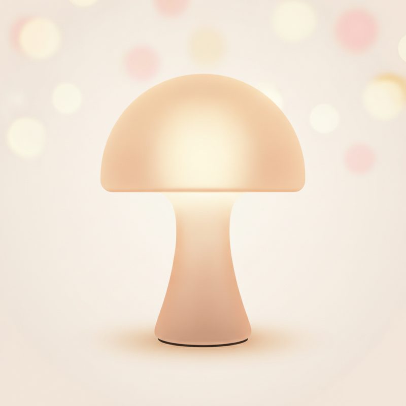 Illustration of Mushroom Table Lamp