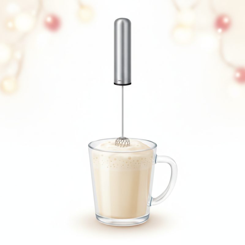 Illustration of Electric Milk Frother Wand
