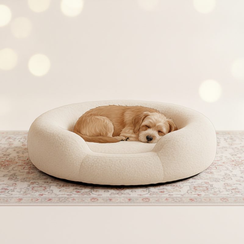 Illustration of Donut Dog Bed