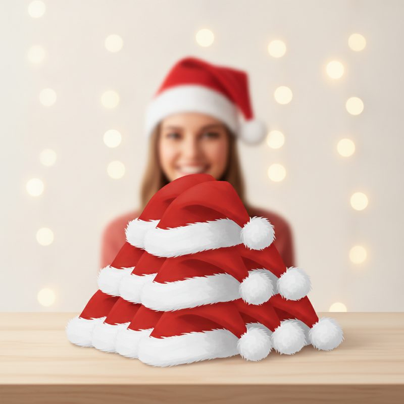 Illustration of Santa Hats Party Pack (12)