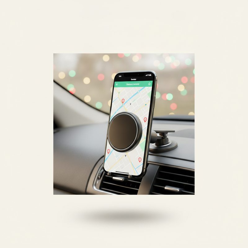 Illustration of Magnetic Car Phone Mount