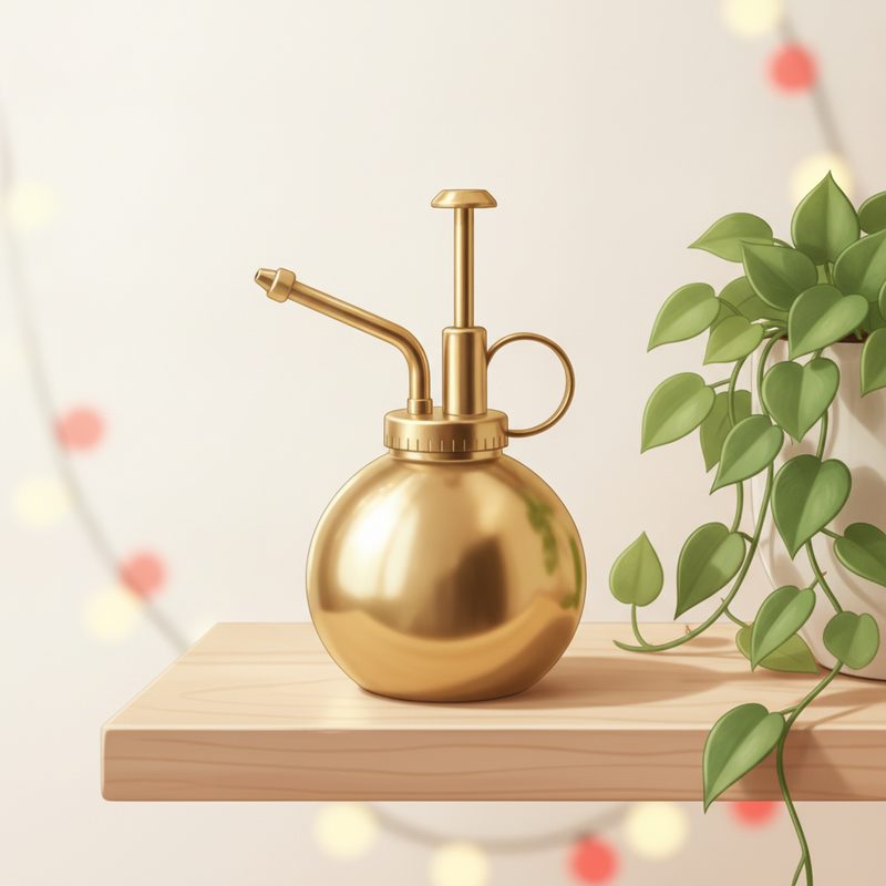 Illustration of Brass Plant Mister
