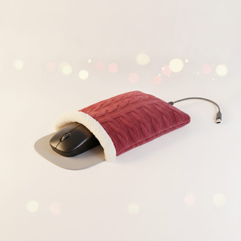 Illustration of Heated Mouse Pad Hand Warmer