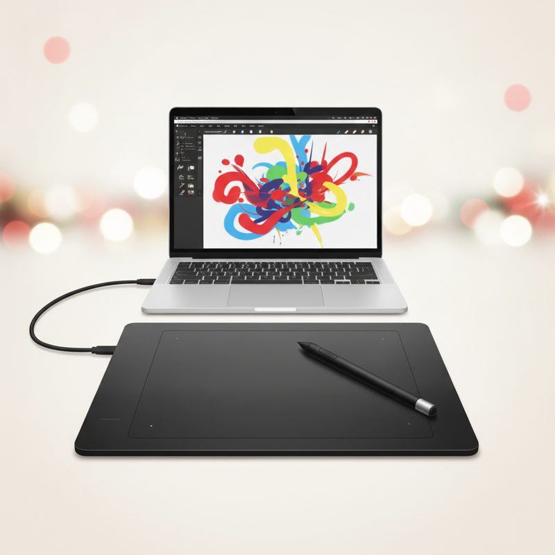 Illustration of Beginner Drawing Tablet