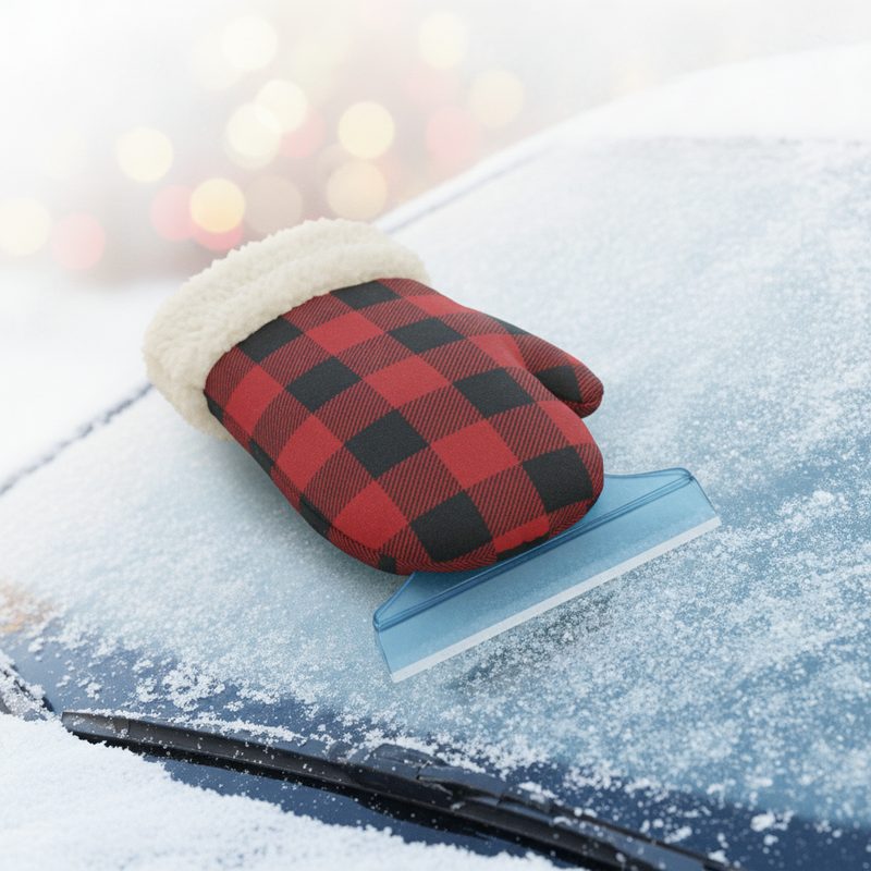 Illustration of Ice Scraper Mitt
