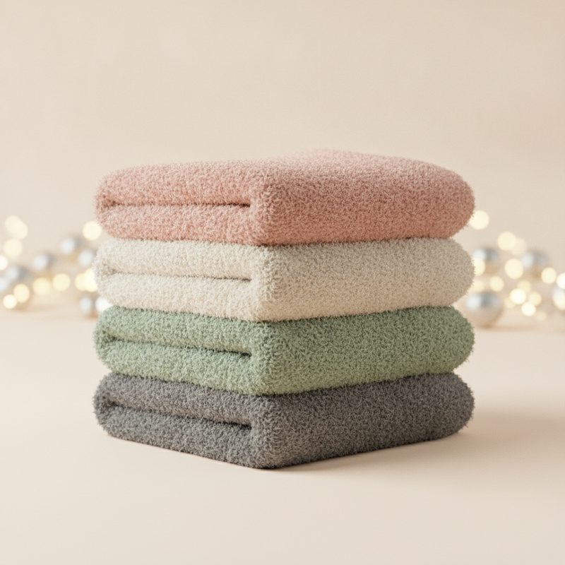 Illustration of Cozy Fuzzy Socks (4 Pack)