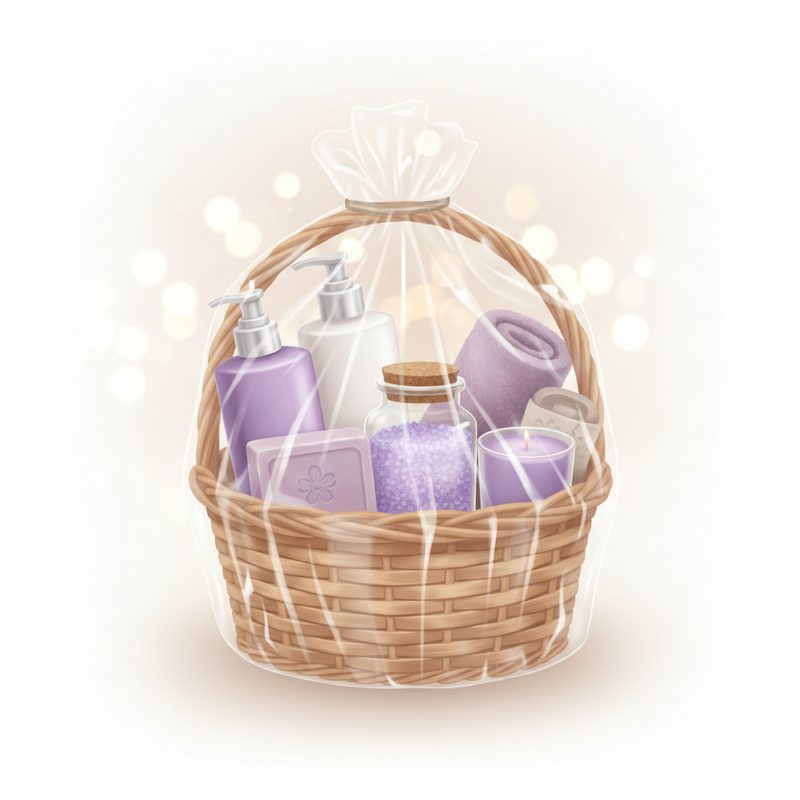Illustration of Lavender Spa Gift Basket