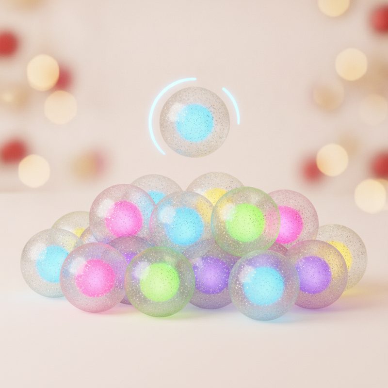 Illustration of Light-Up Bouncy Balls Party Pack