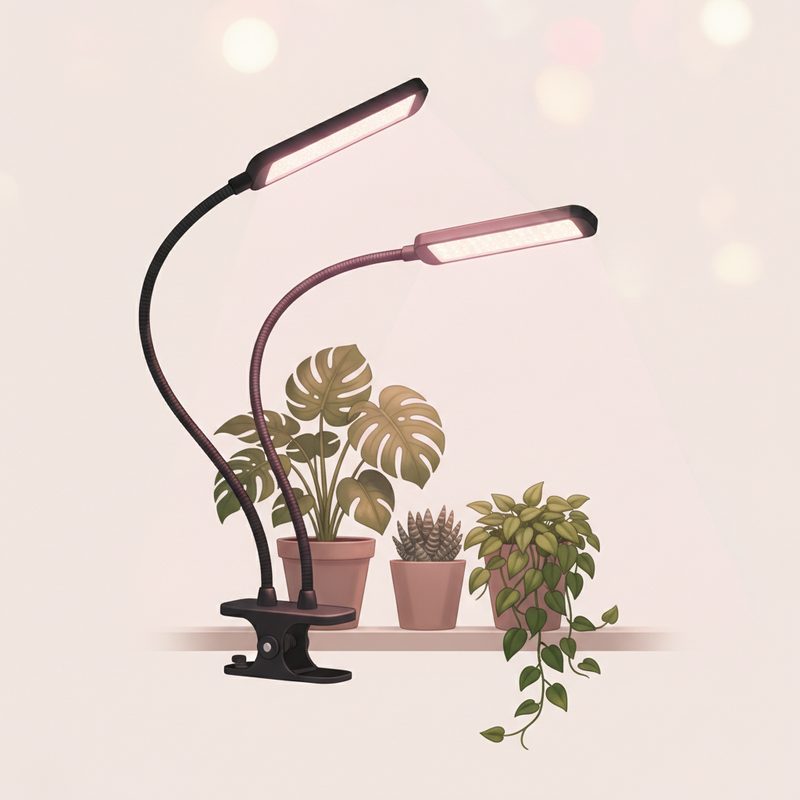 Illustration of Clip-On Grow Light