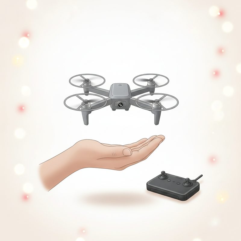 Illustration of Mini Camera Drone