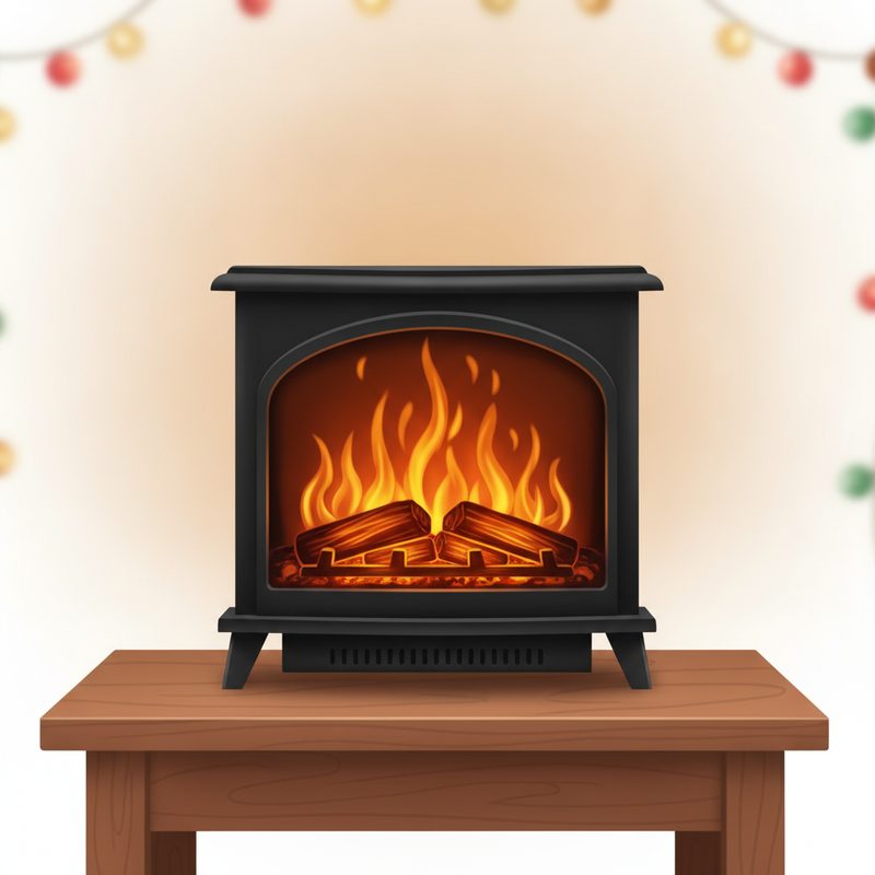 Illustration of Tabletop Electric Fireplace