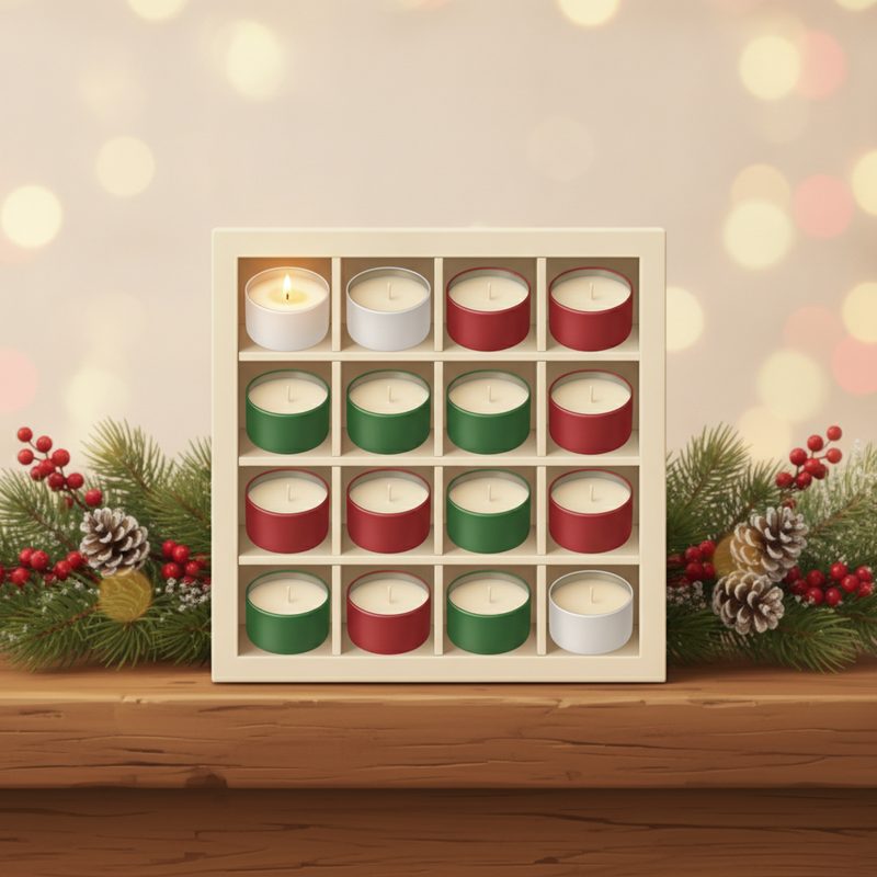 Illustration of Candle Advent Calendar (12 Mini Candles)