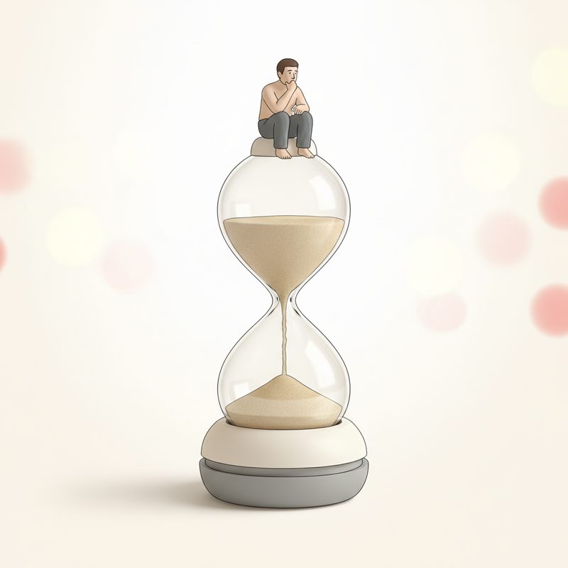 Illustration of Toilet Timer (Sand Timer Gag)