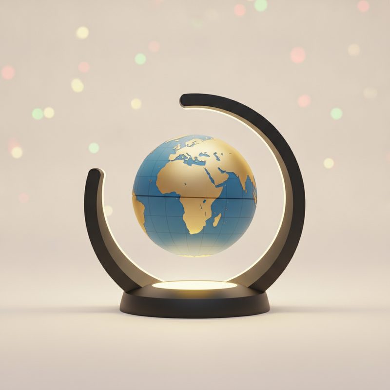 Illustration of Magnetic Levitating Globe