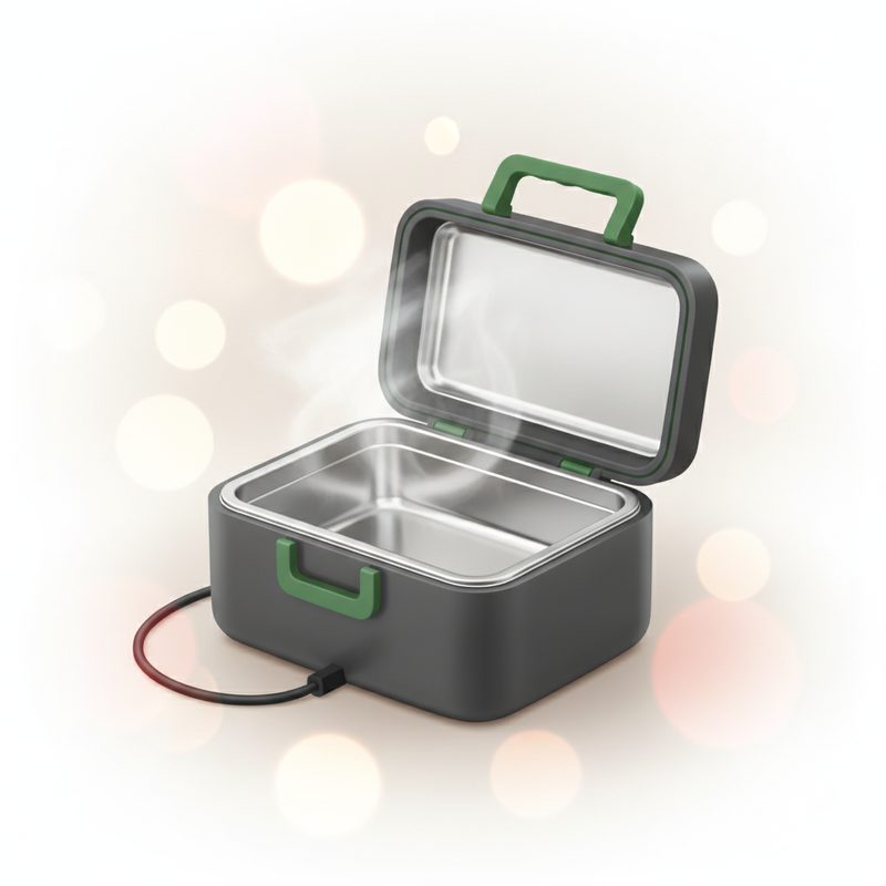 Illustration of Portable Heated Lunch Box
