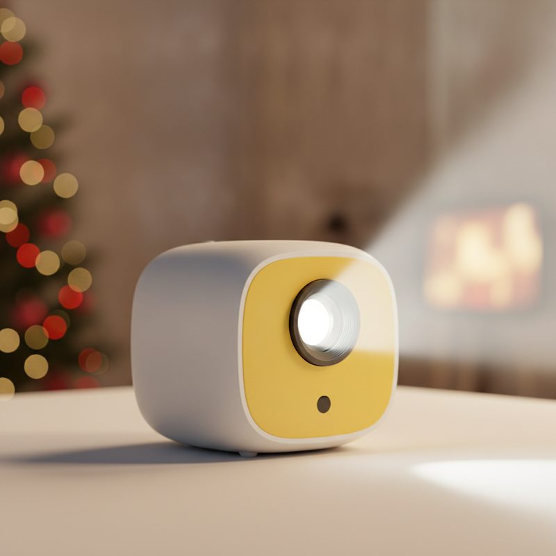 Illustration of Mini Portable Movie Projector