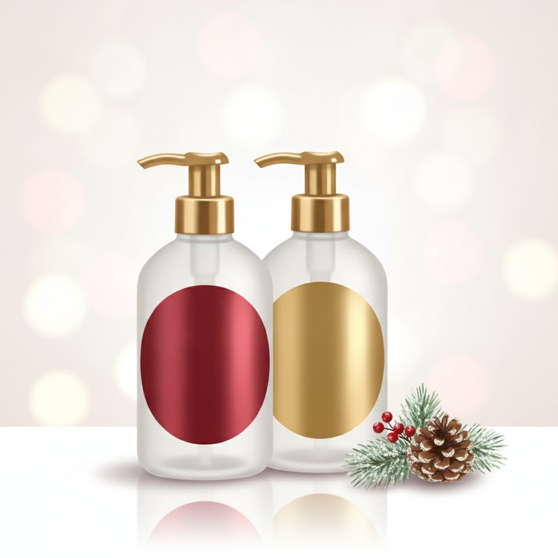 Illustration of Holiday Hand Soap Duo