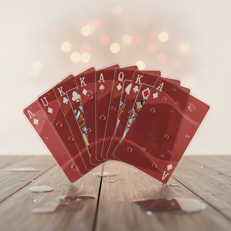 Illustration of Waterproof Playing Cards