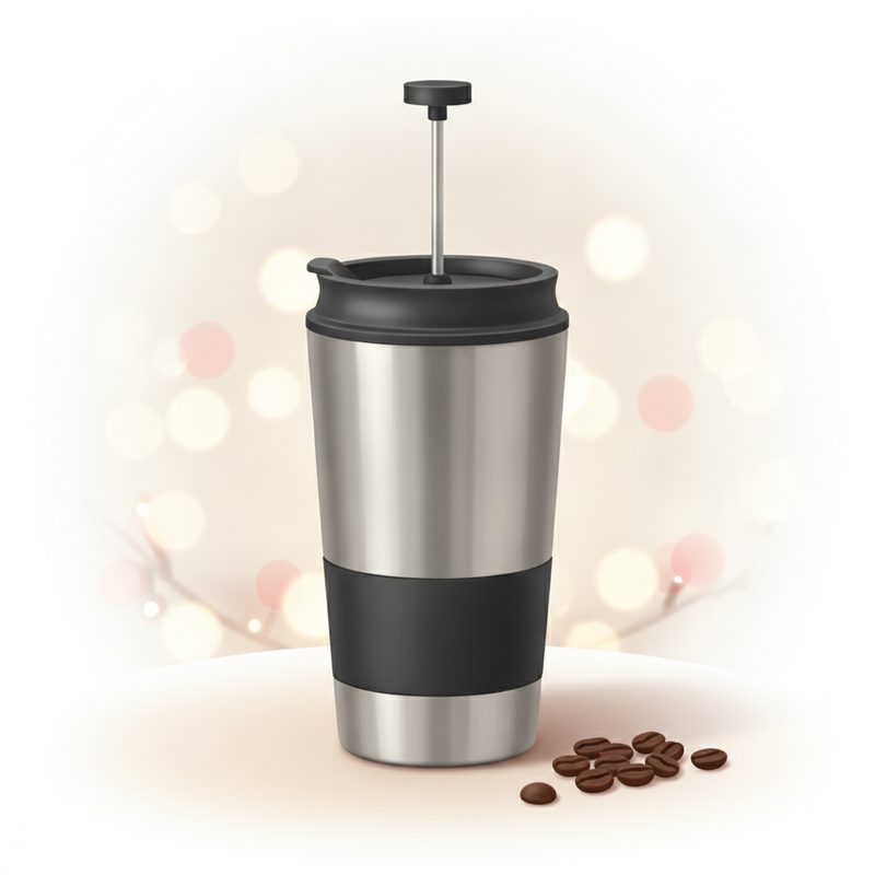 Illustration of Travel French Press