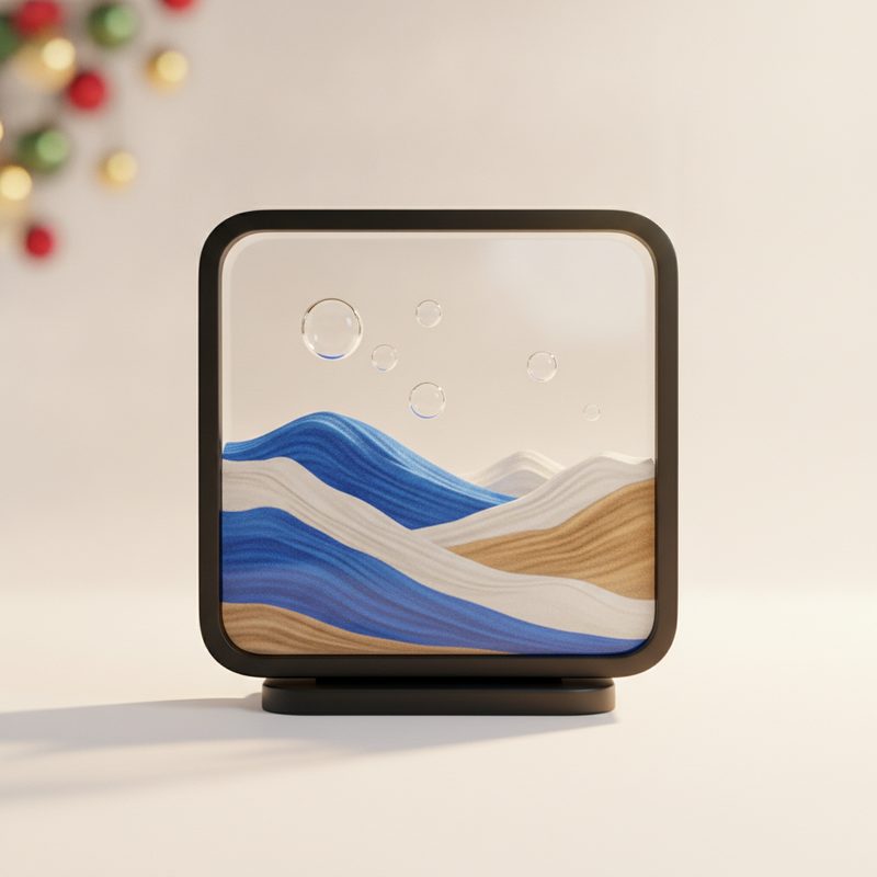 Illustration of Moving Sand Art Picture