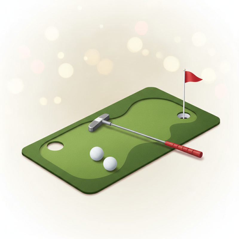 Illustration of Toilet Golf Putting Game