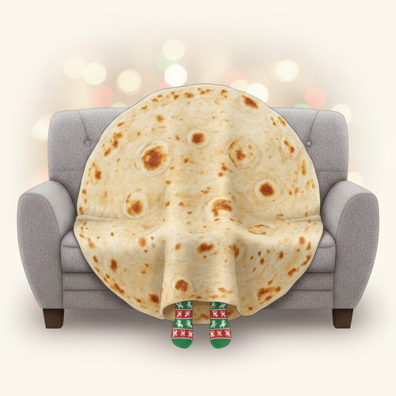 Illustration of Tortilla Burrito Blanket
