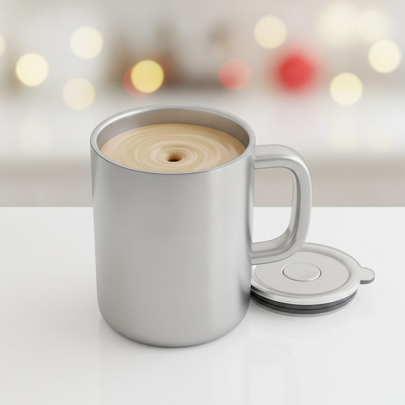 Illustration of Self-Stirring Mug