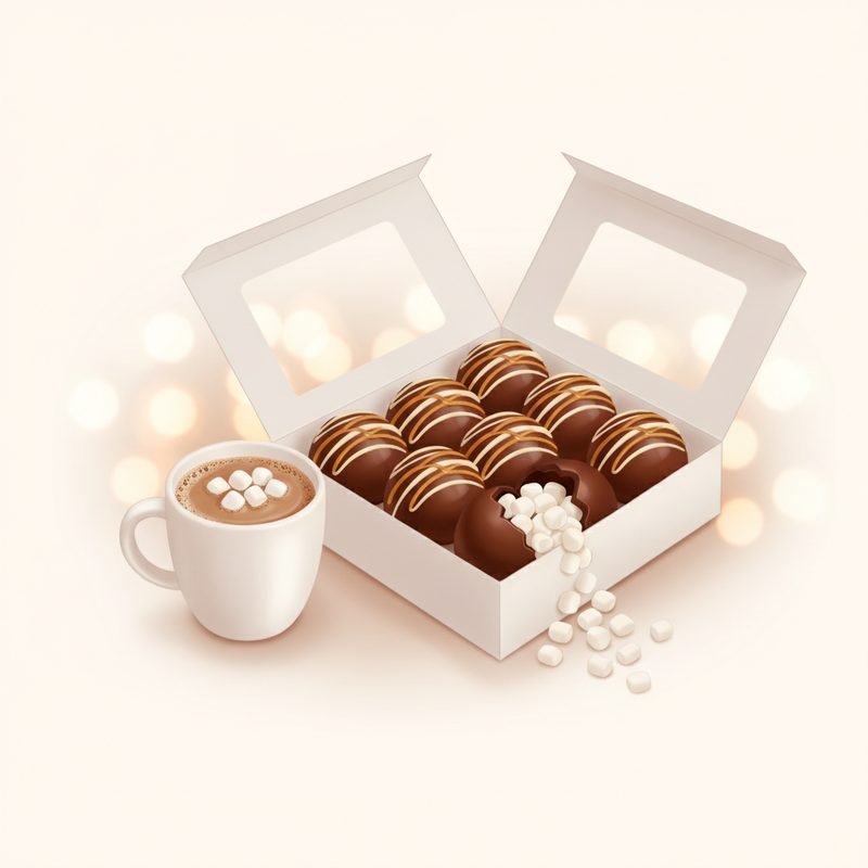 Illustration of Hot Chocolate Bomb Gift Set (6 pack)