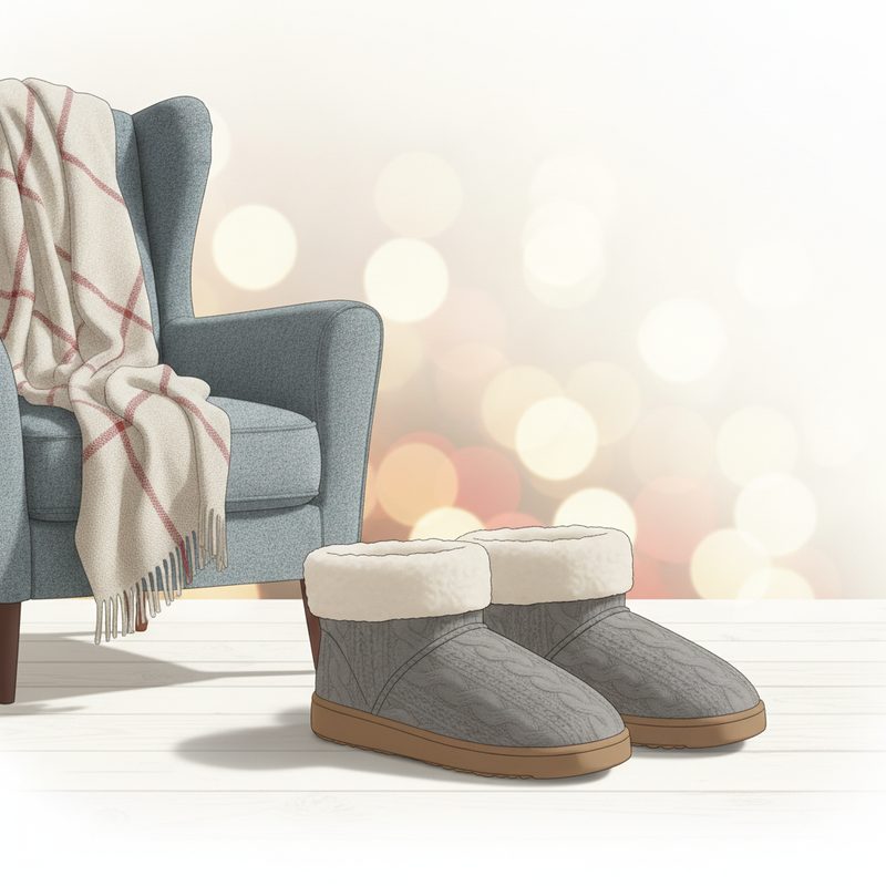 Illustration of Memory Foam Slipper Boots