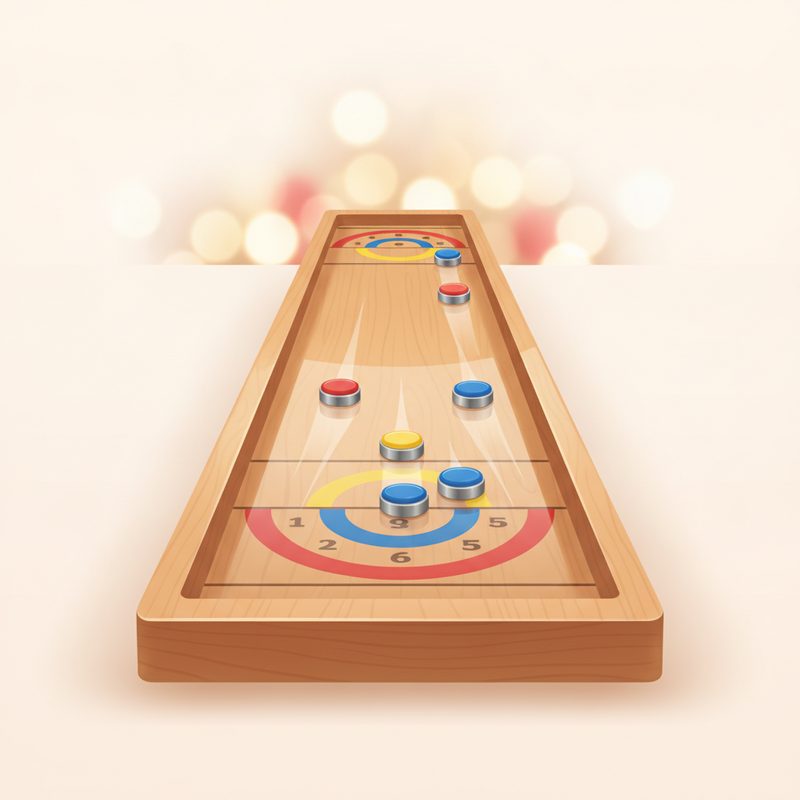 Illustration of Tabletop Mini Shuffleboard