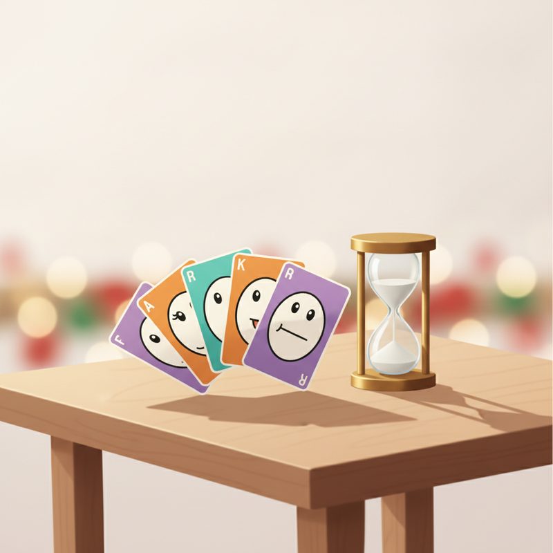 Illustration of Party Charades Card Game