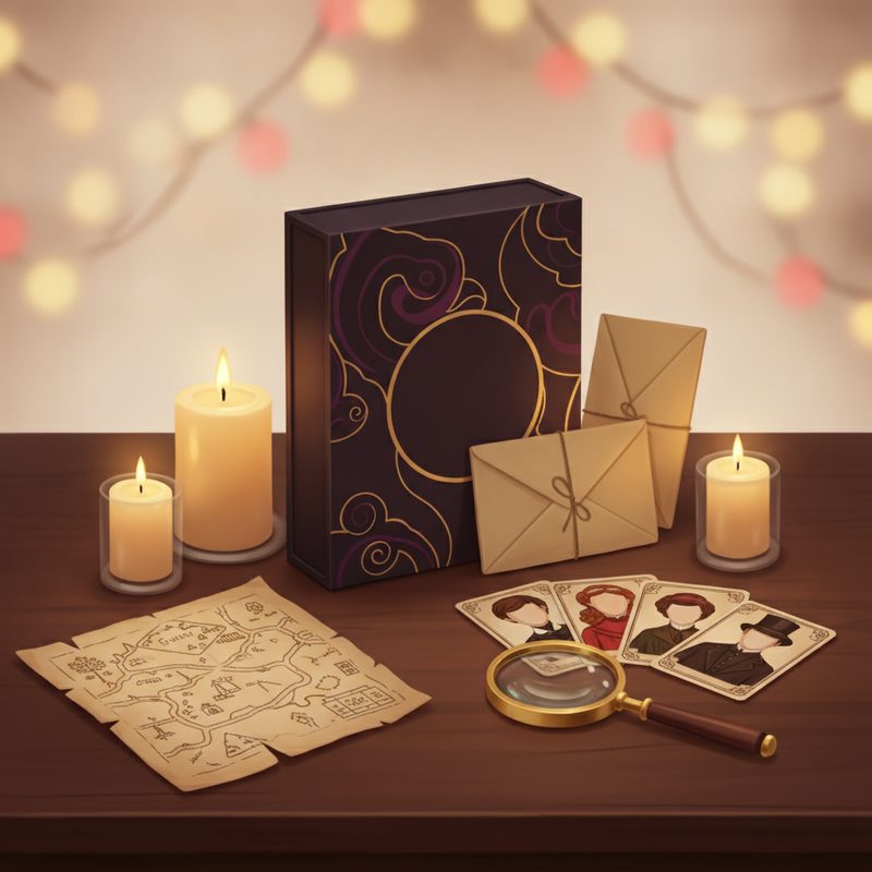 Illustration of Murder Mystery Dinner Game