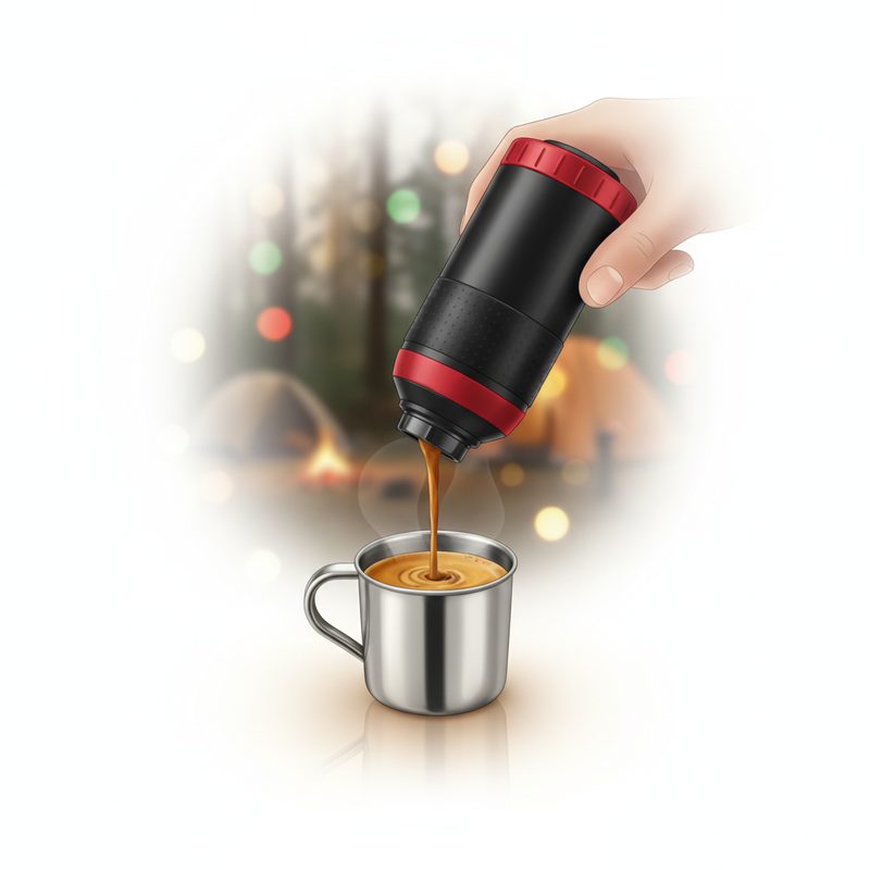 Illustration of Portable Espresso Maker