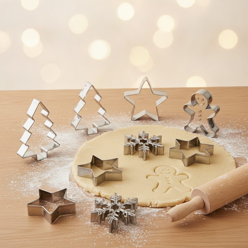 Illustration of Holiday Cookie Cutter Set (12)