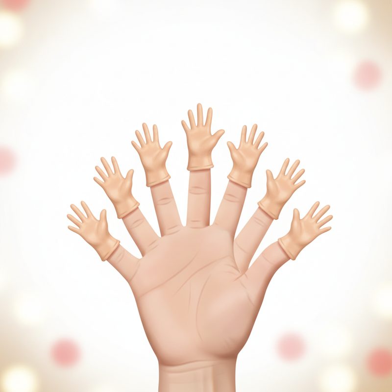 Illustration of Tiny Finger Hands (10 Pack)