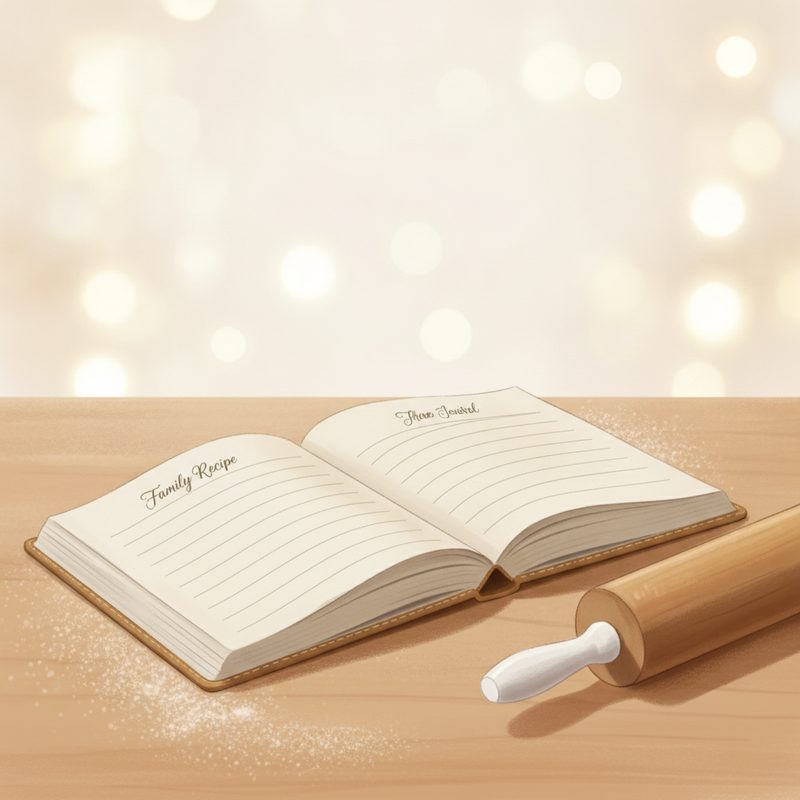 Illustration of Family Recipe Journal