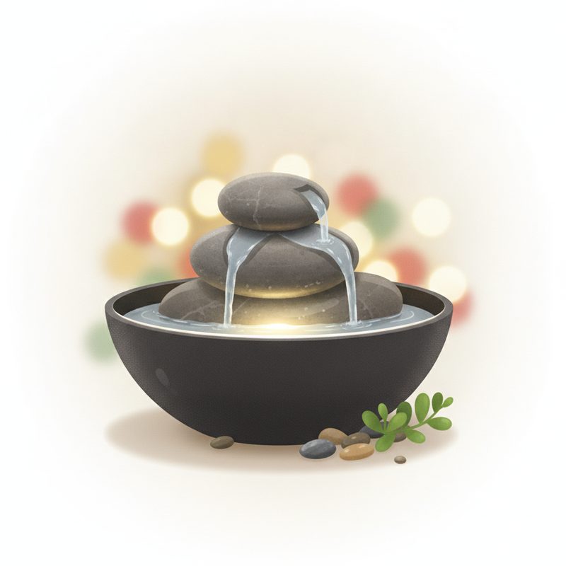 Illustration of Zen Tabletop Fountain