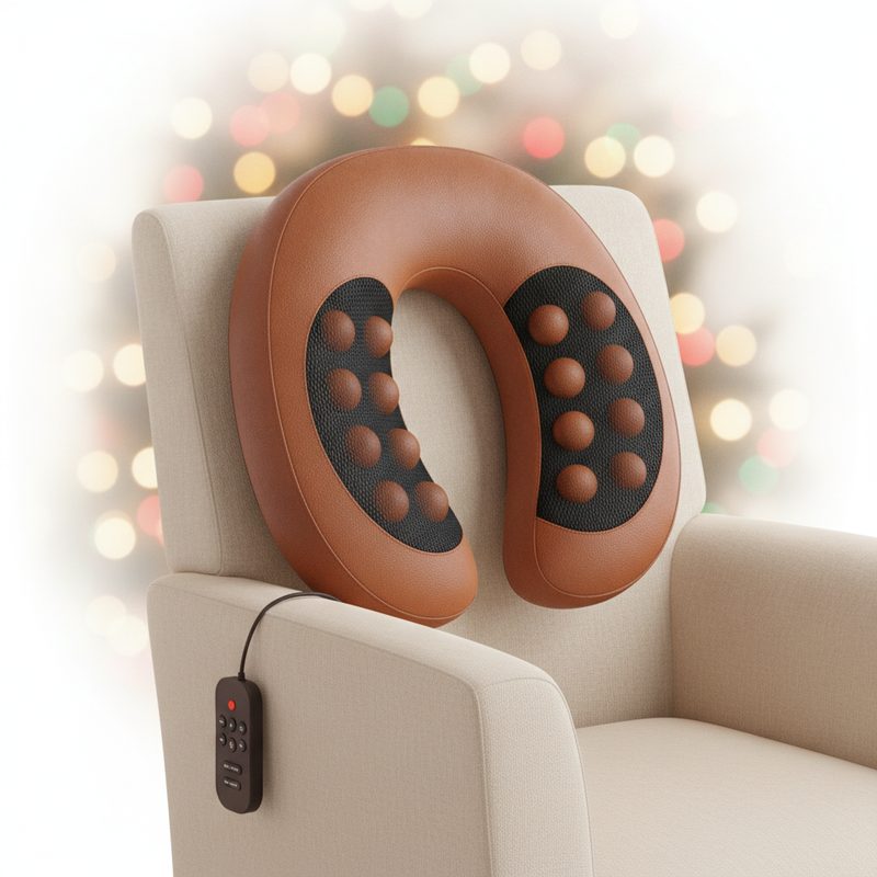 Illustration of Shiatsu Neck Massager Pillow