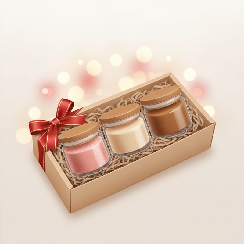 Illustration of Body Scrub Gift Set