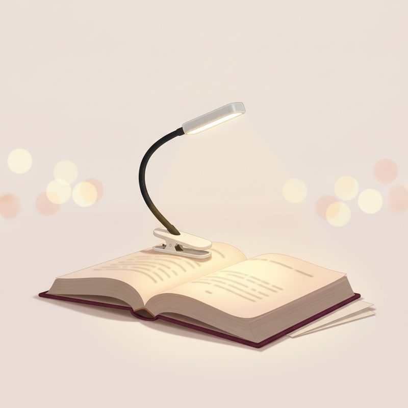 Illustration of Rechargeable LED Book Light