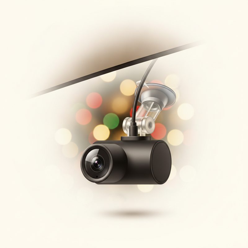 Illustration of Compact Dash Cam