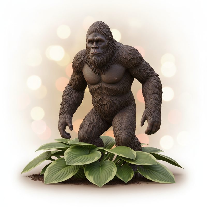Illustration of Bigfoot Garden Statue