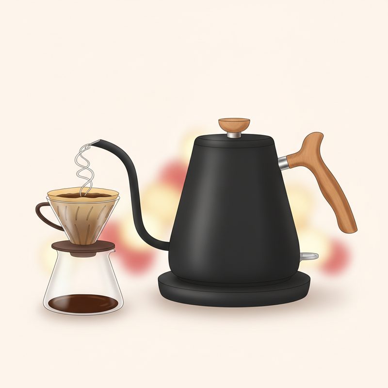 Illustration of Gooseneck Electric Kettle
