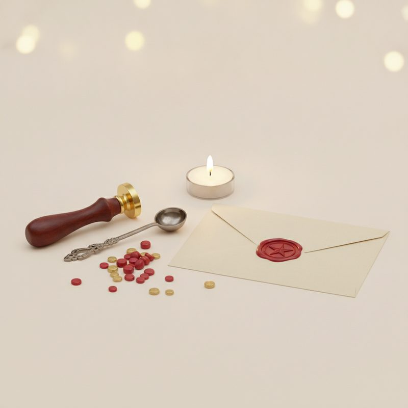 Illustration of Wax Seal Stationery Kit