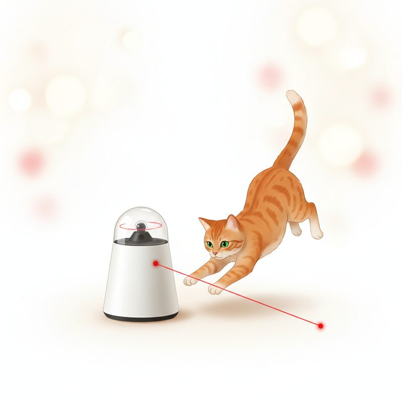 Illustration of Auto-Rotating Cat Laser